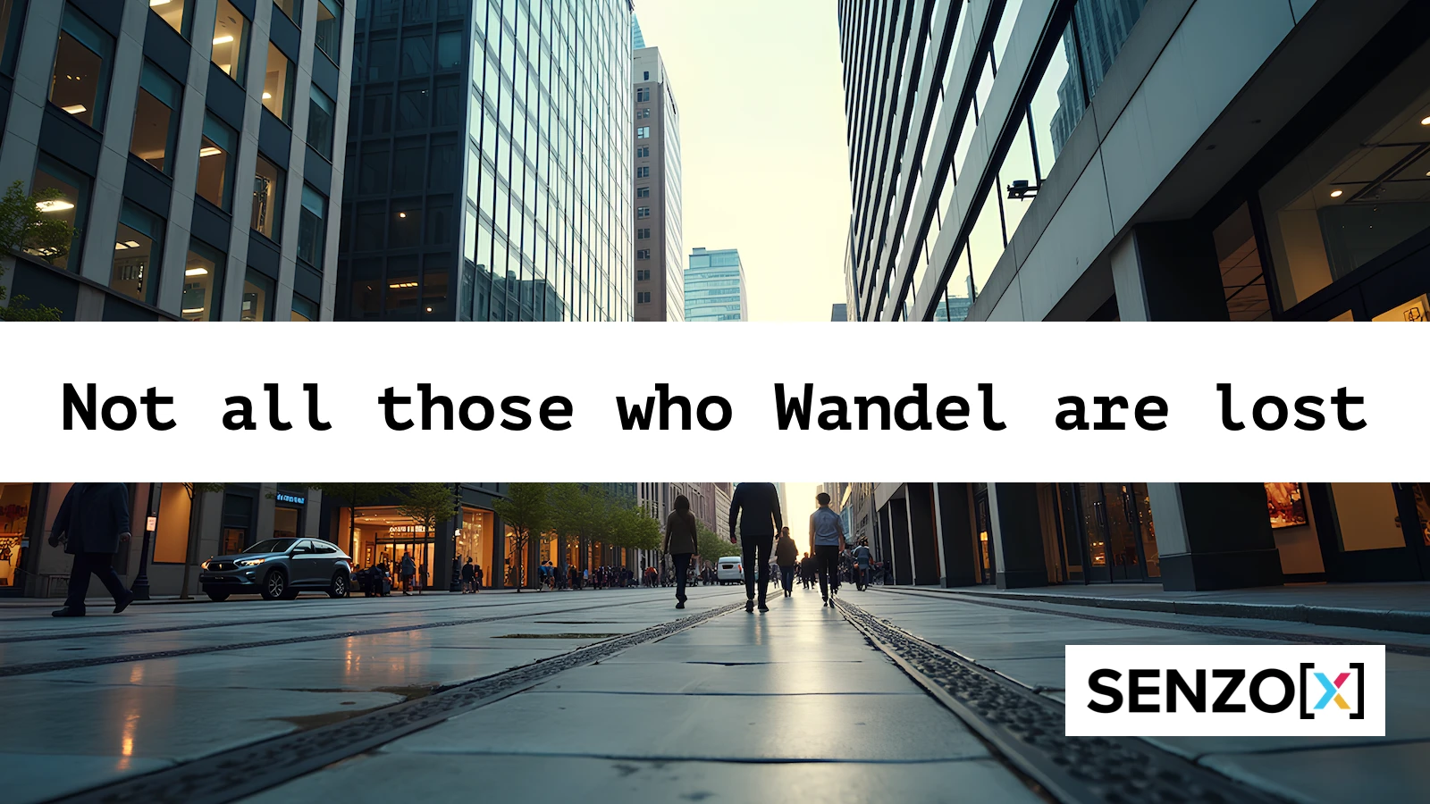 Cover photo with the words "Not all those who Wandel are lost". 