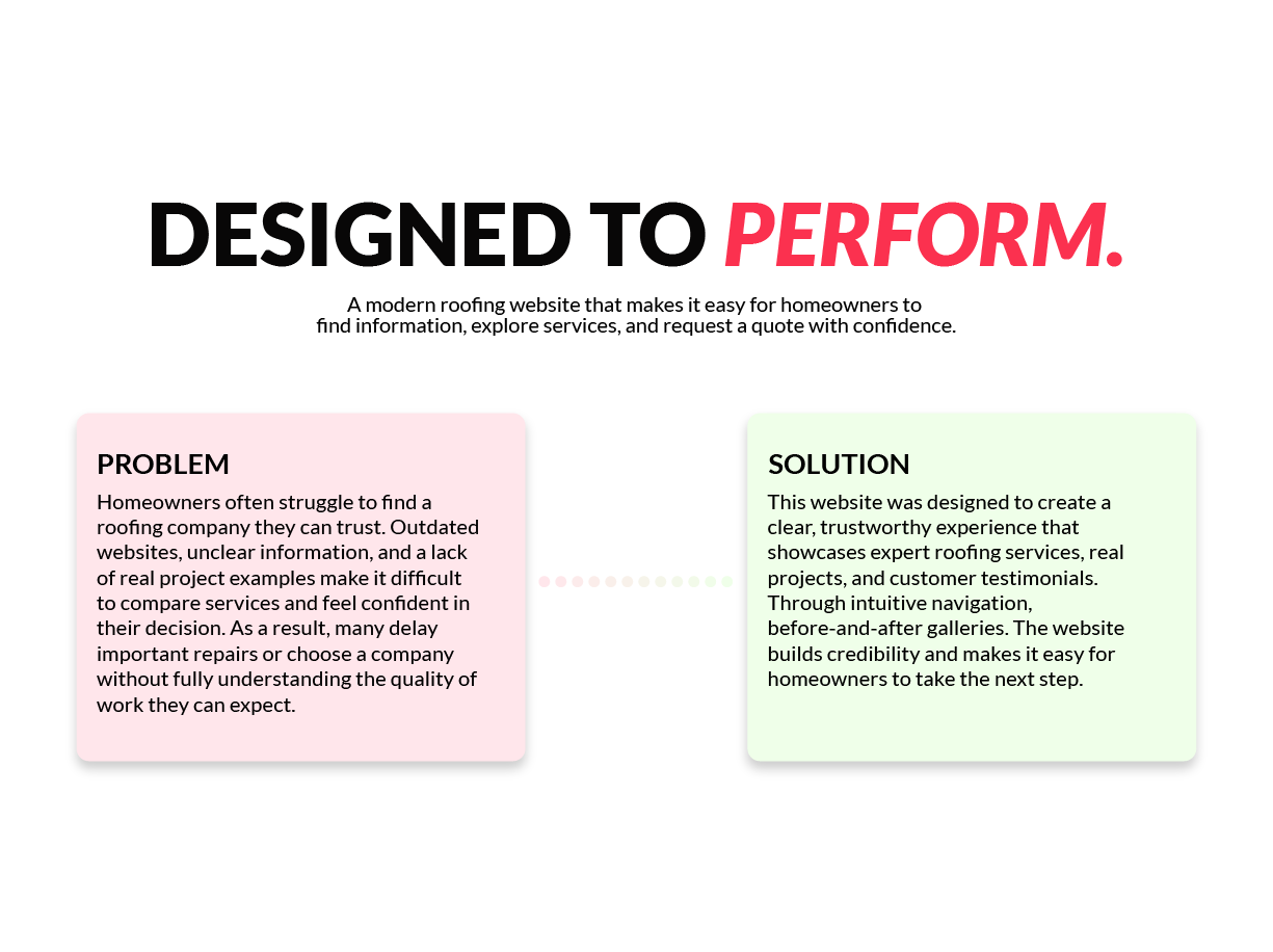 problem and solution section