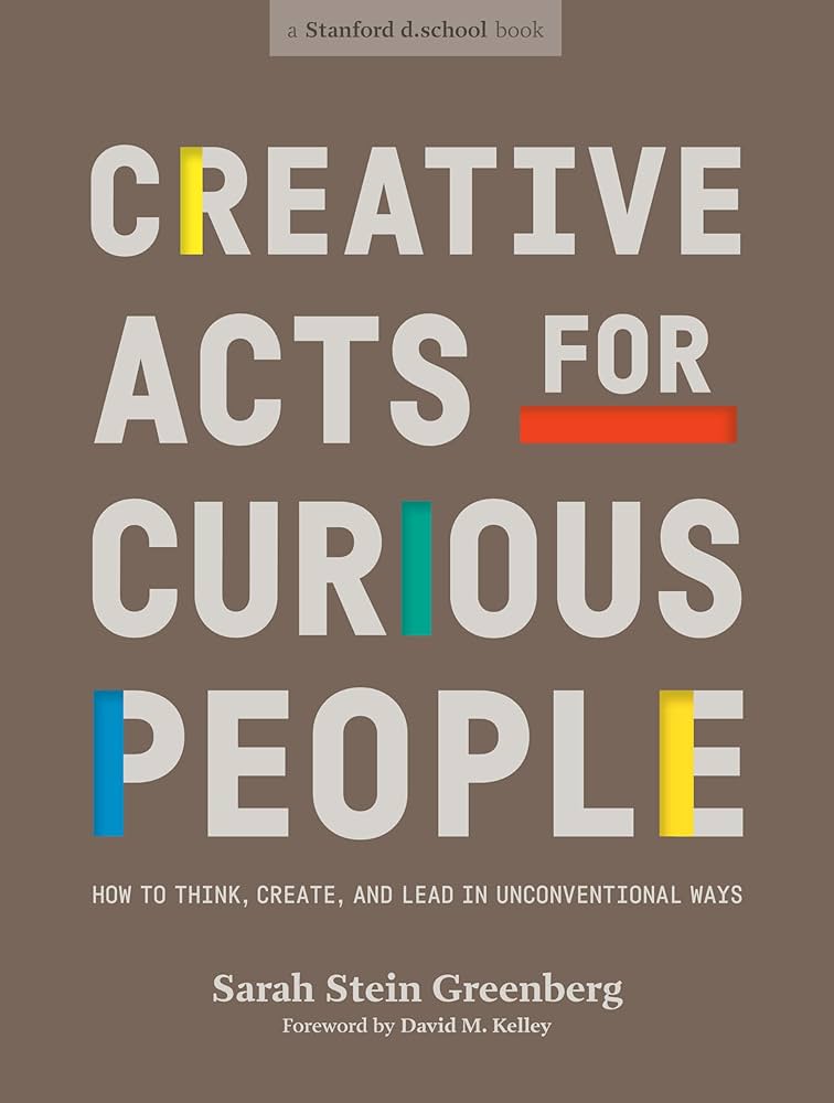 Creative acts for curious people - colourful parts of the letters