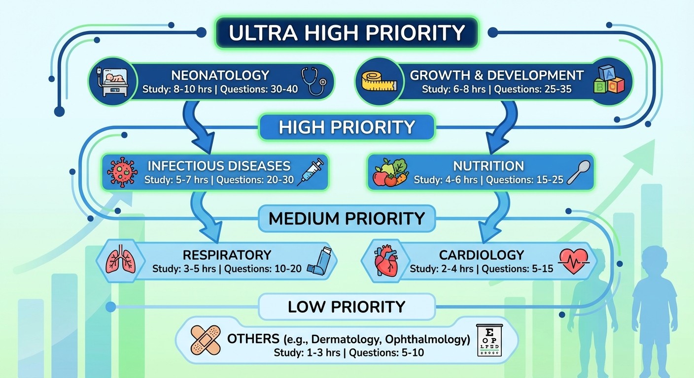 NEET PG Pediatrics Priority Study Chart 2026