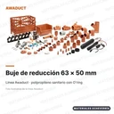 Buje de reducción 63 × 50 mm