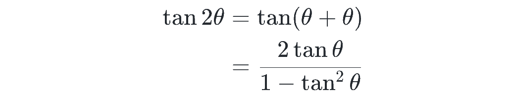 tan の2倍角の公式