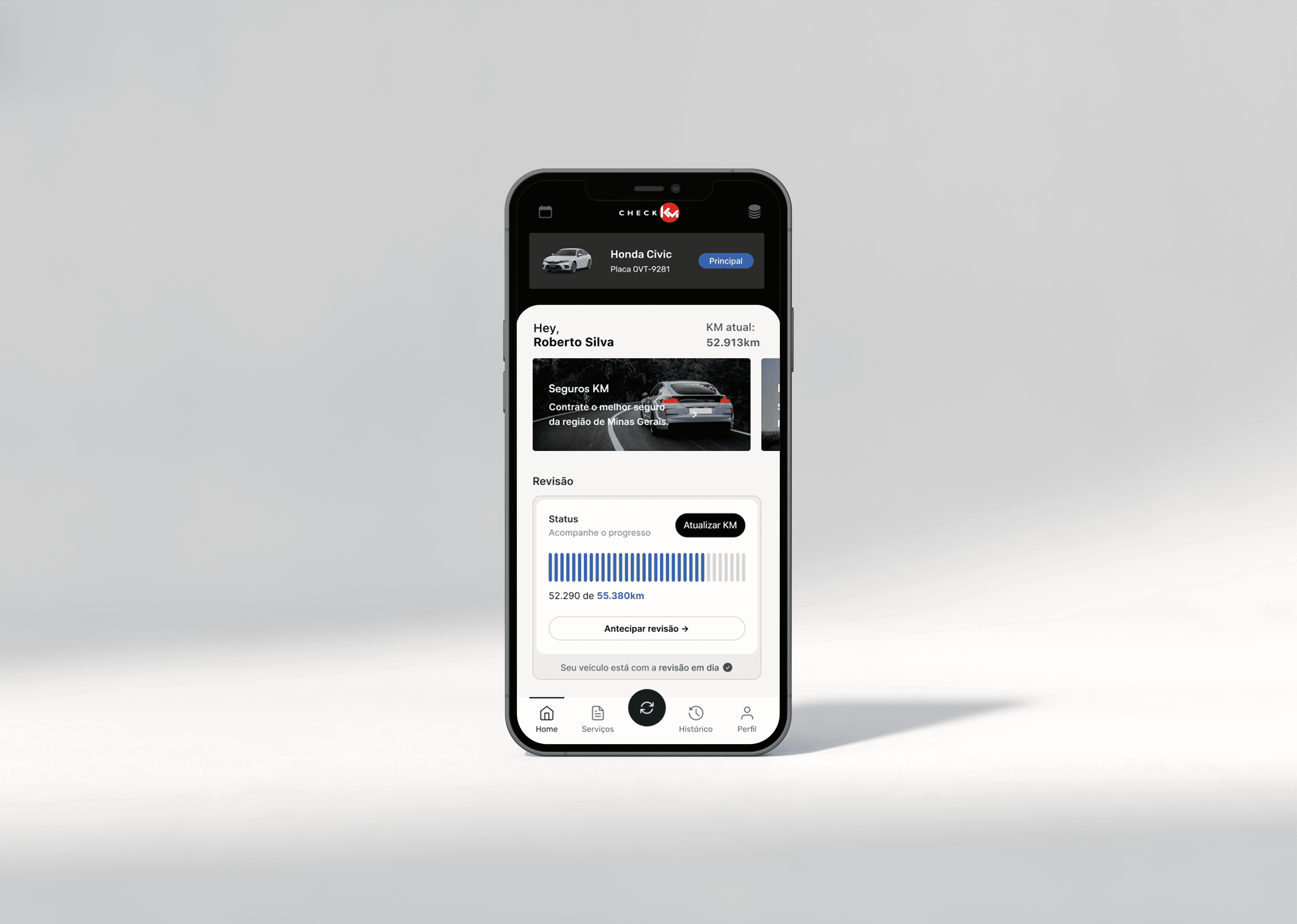 Tablet showing Streamline CRM UI