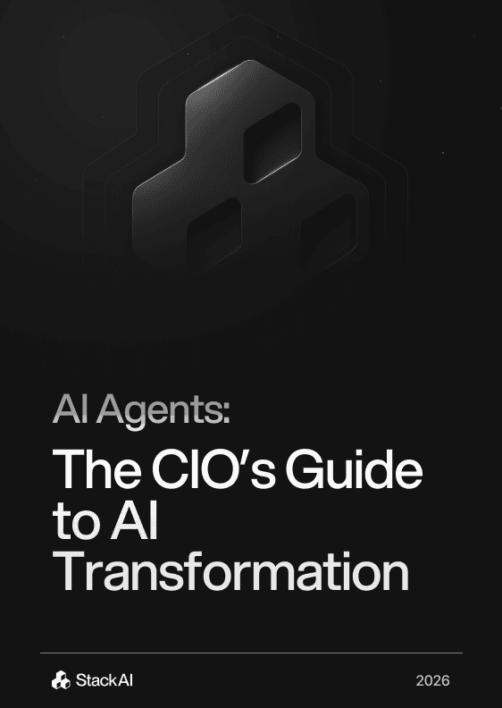 The CIO's Roadmap to AI Transformation – StackAI whitepaper cover