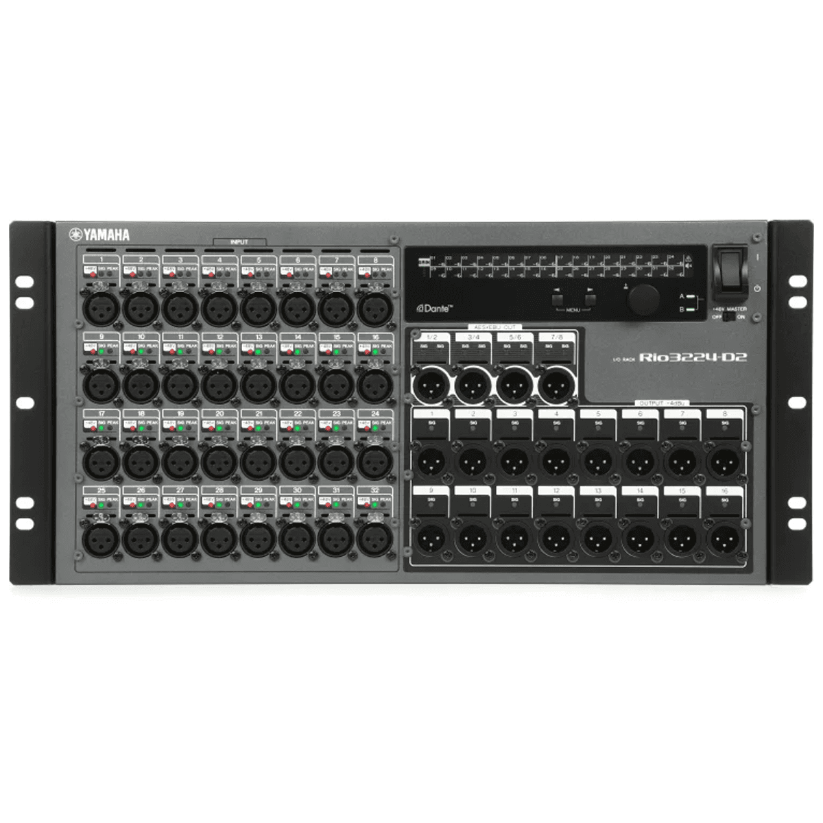 Yamaha Rio3224-D2 32-input / 24-output Dante Stage Box