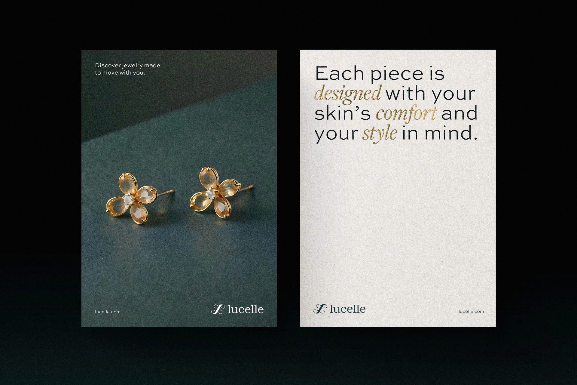 Elegant Minimal Luxury Poster Design - Lucelle Name, Logo & Brand Creation By Jad Saadi