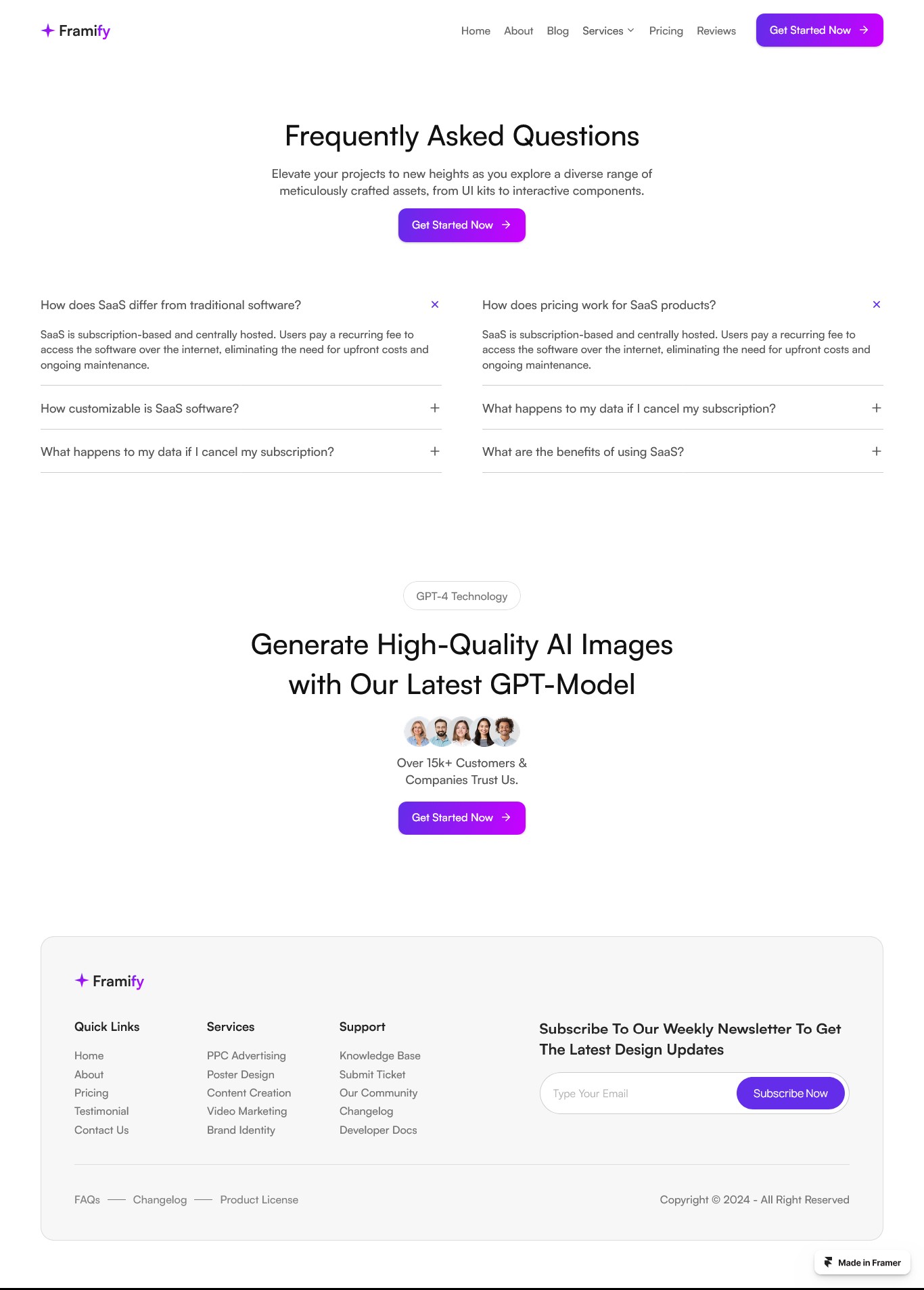 Framer FAQ Page v8