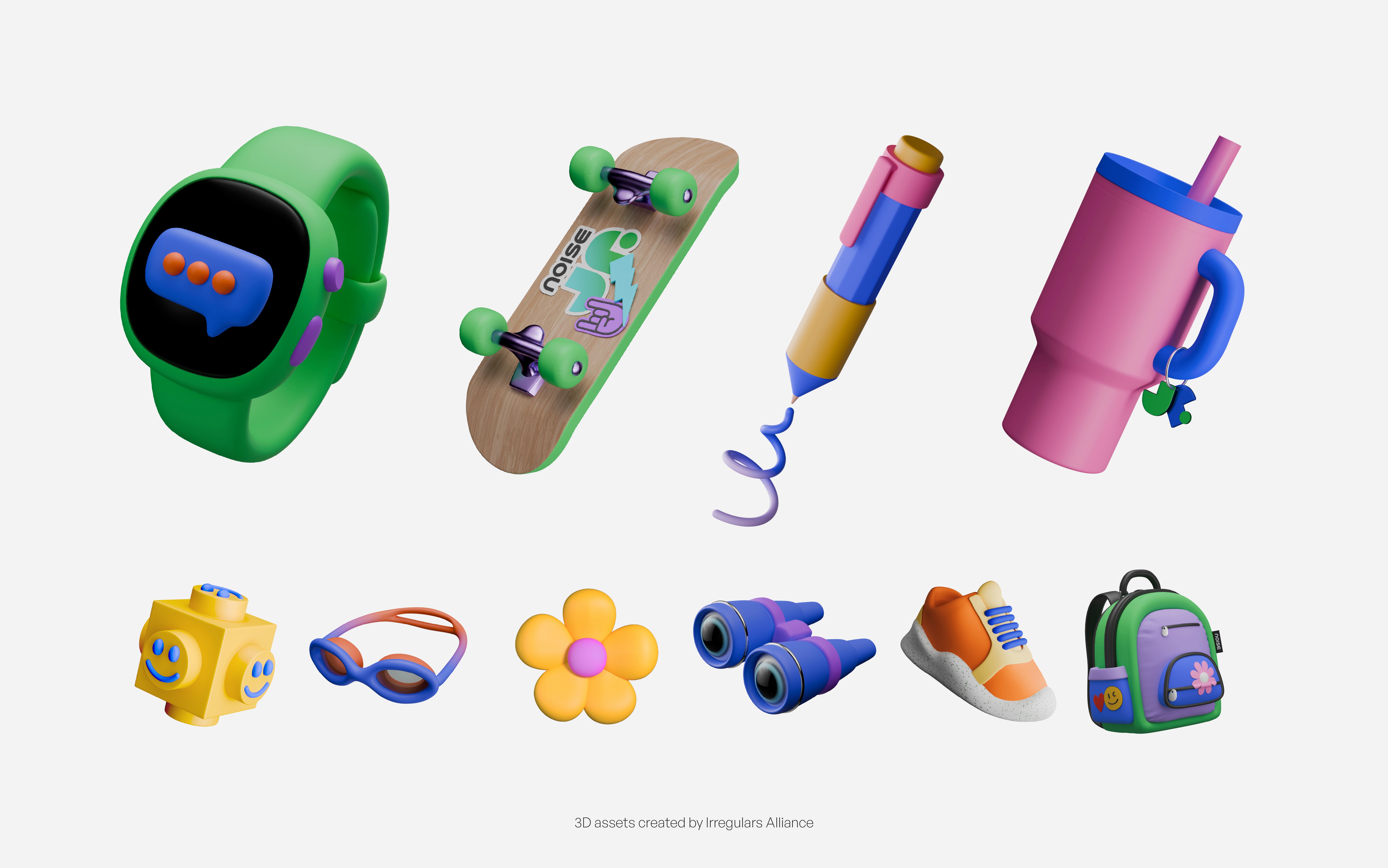 Noise Jr. 3D assets