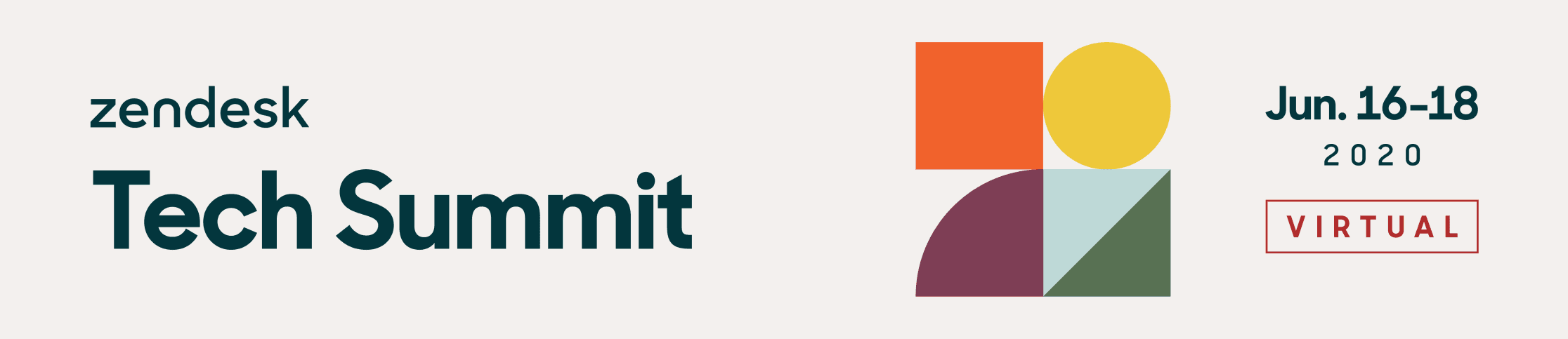 Zendesk Tech Summit virtual event identity and banner