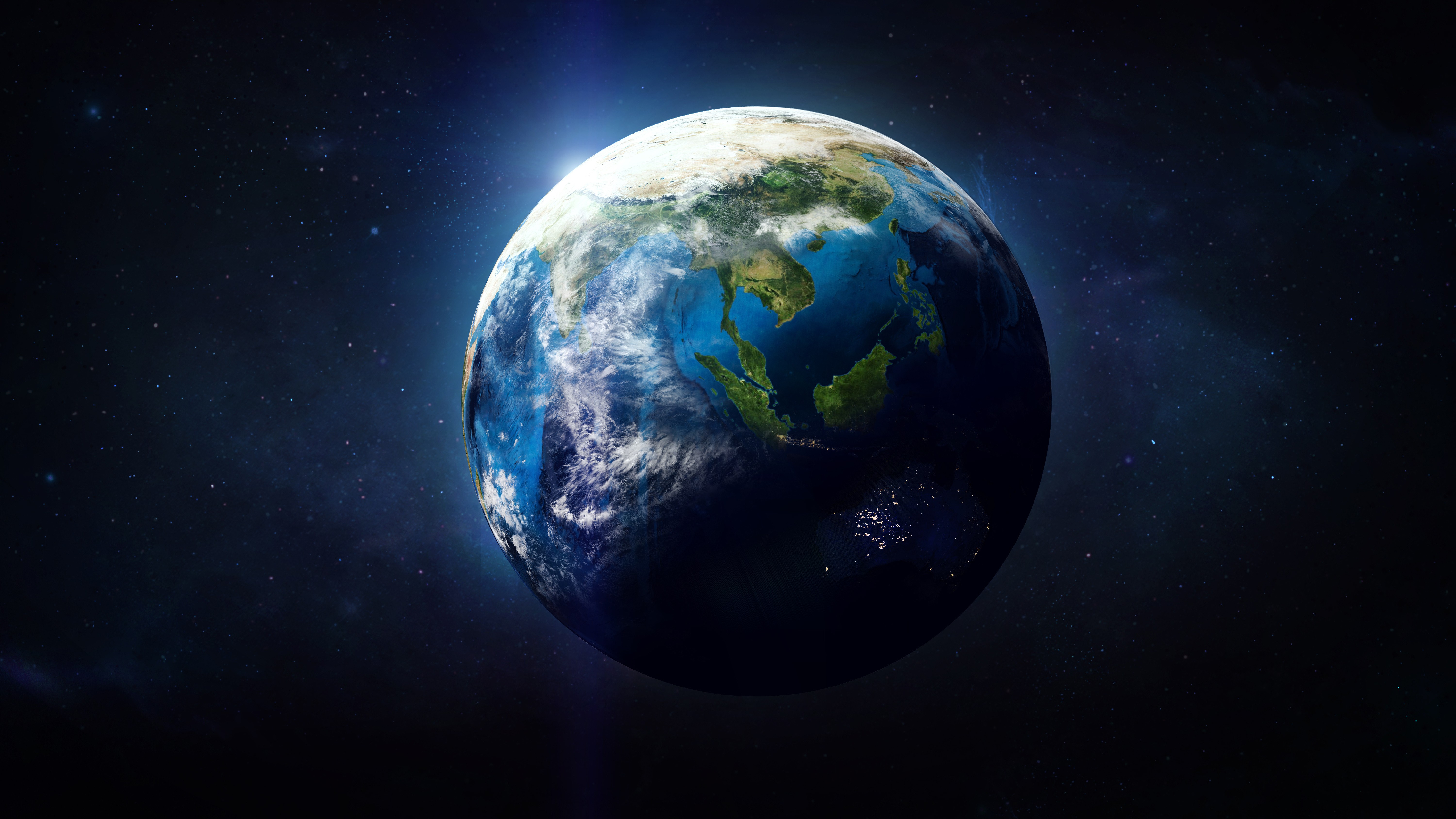An image of Planet Earth showing the fill globe.