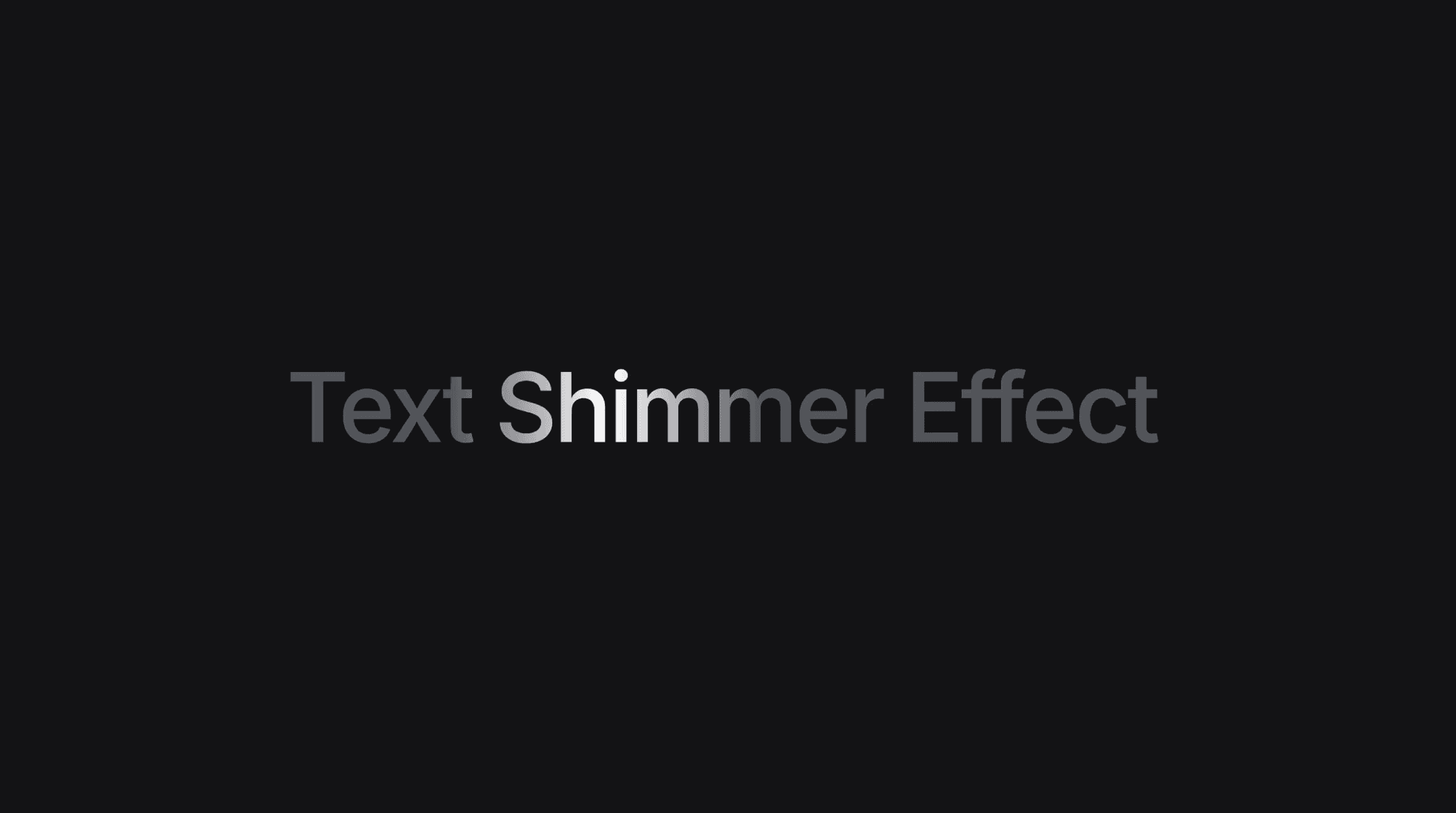 Text Shimmer Component for Framer