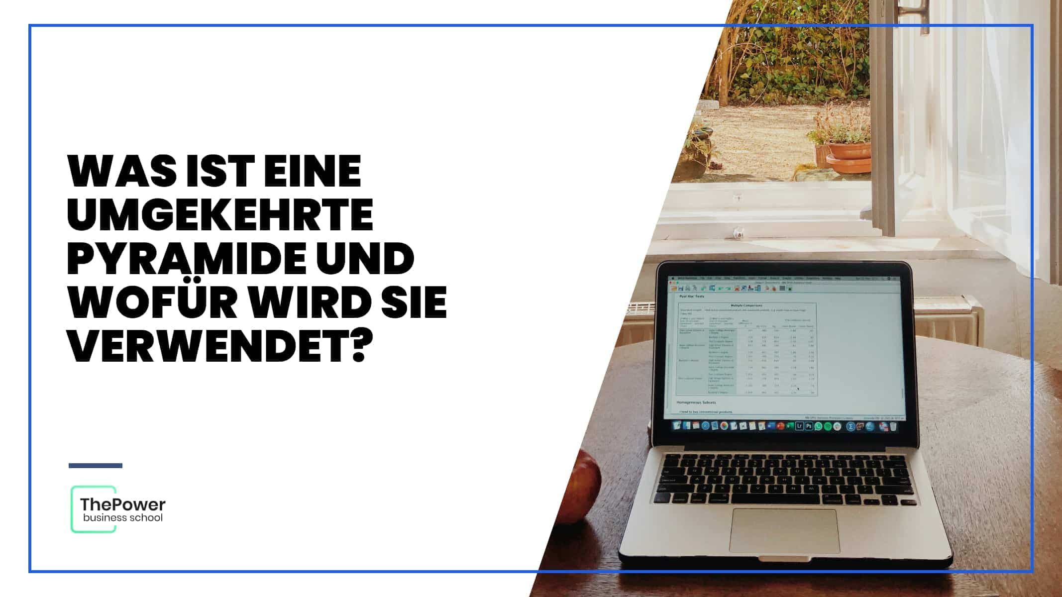 Was ist eine umgekehrte Pyramide und wofür wird sie verwendet?