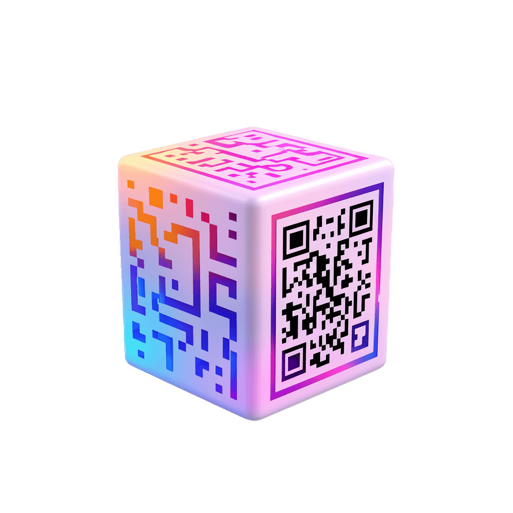 QR code 3d icon
