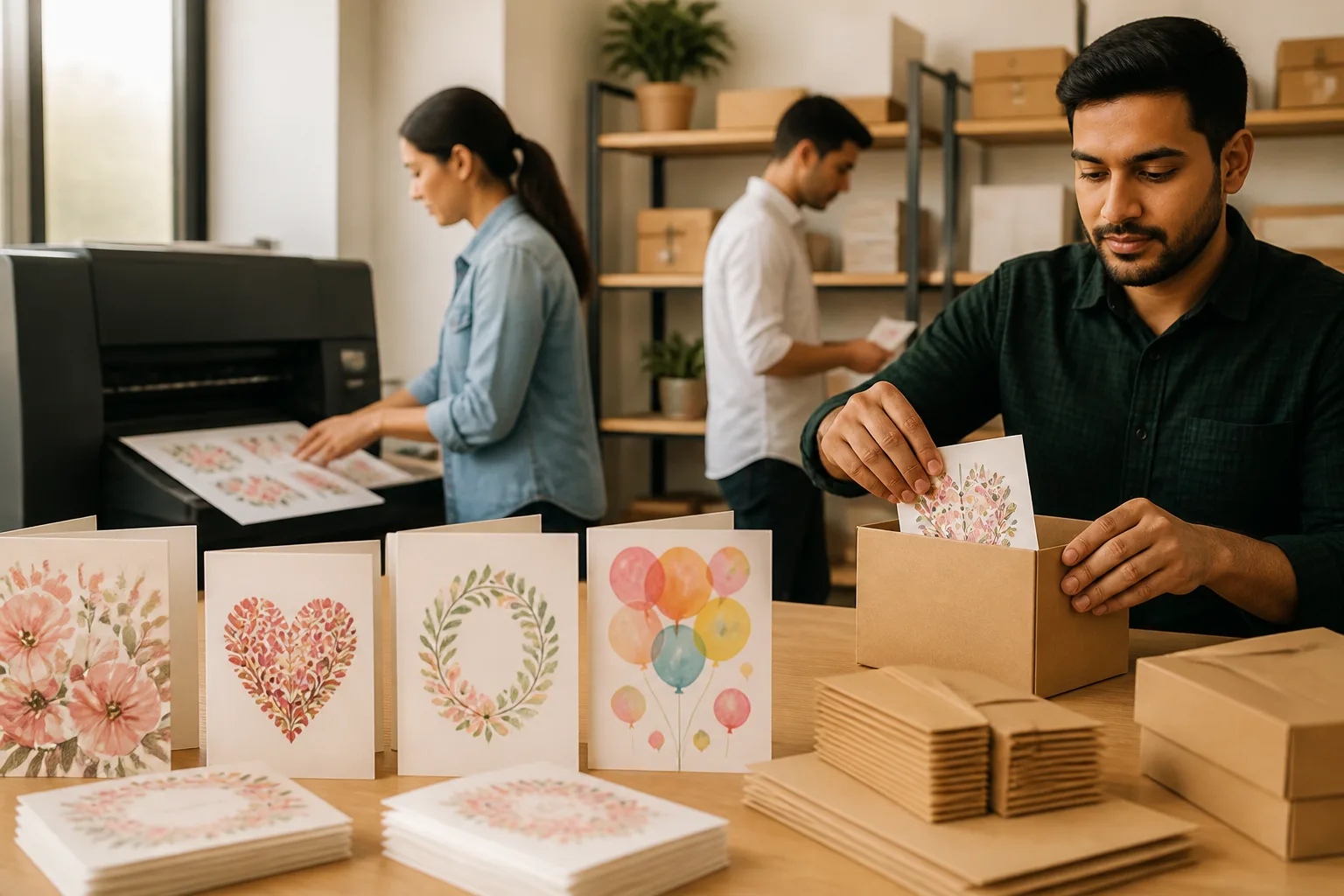 a Greeting Cards Production & Distribution Services