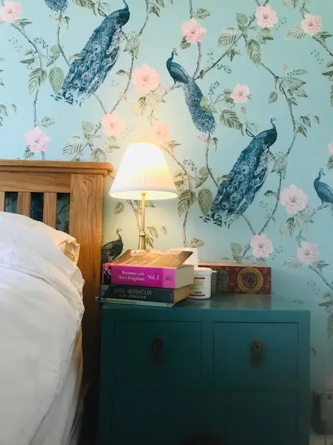 Turquoise peacocks - the wall nuts project work