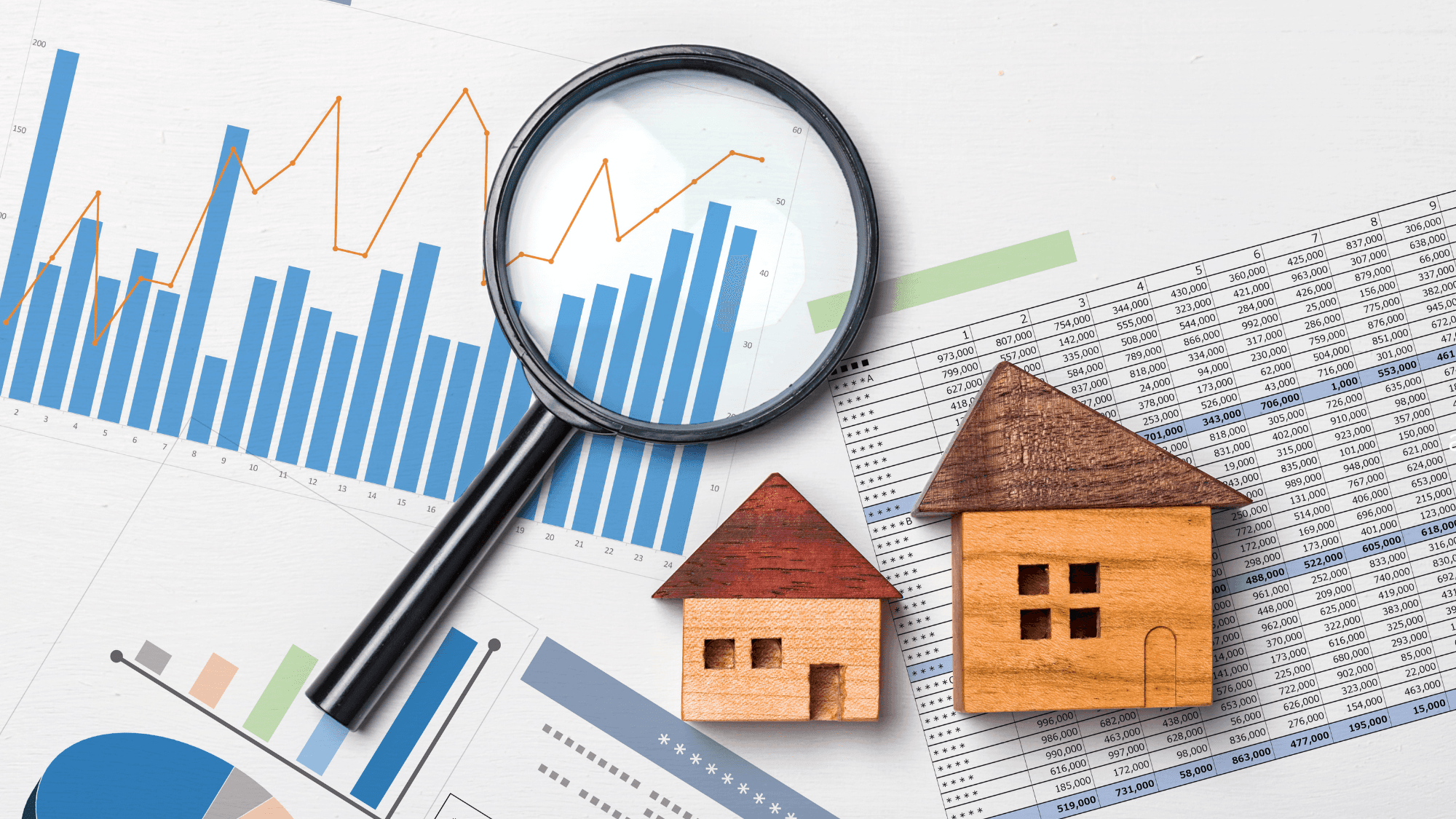 Chart and market data analysis illustrating how a cash offer for land is priced using recent comparable sales