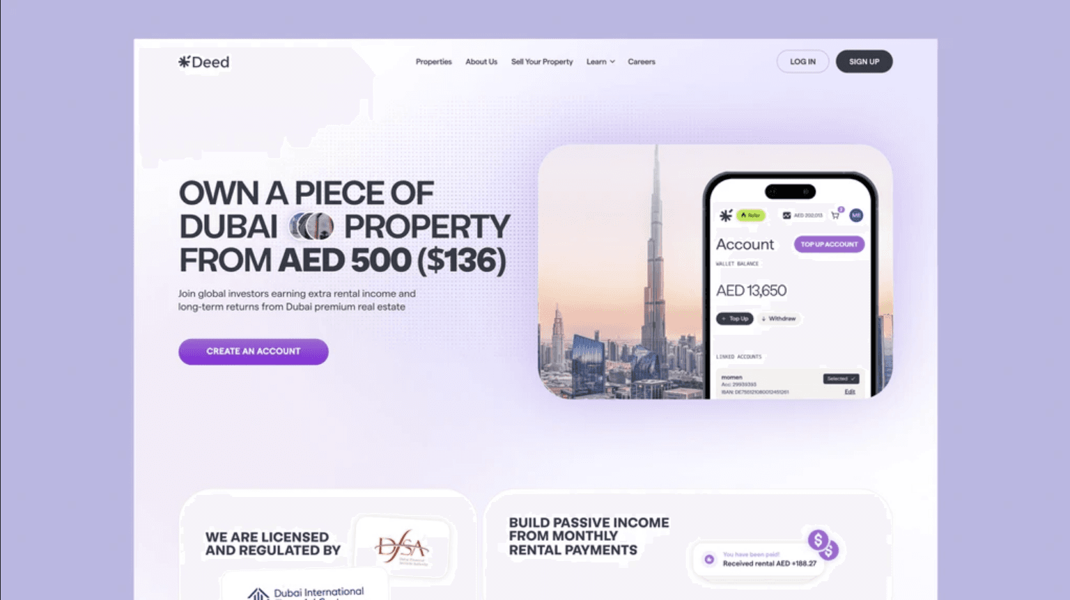 website startdeed by fivecube agency