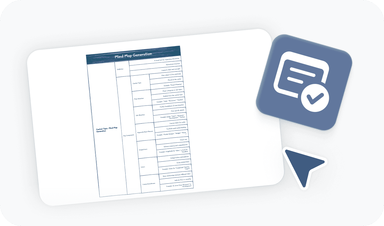 Tracking row-level details in a tree table with a check badge and navigation pointer icons