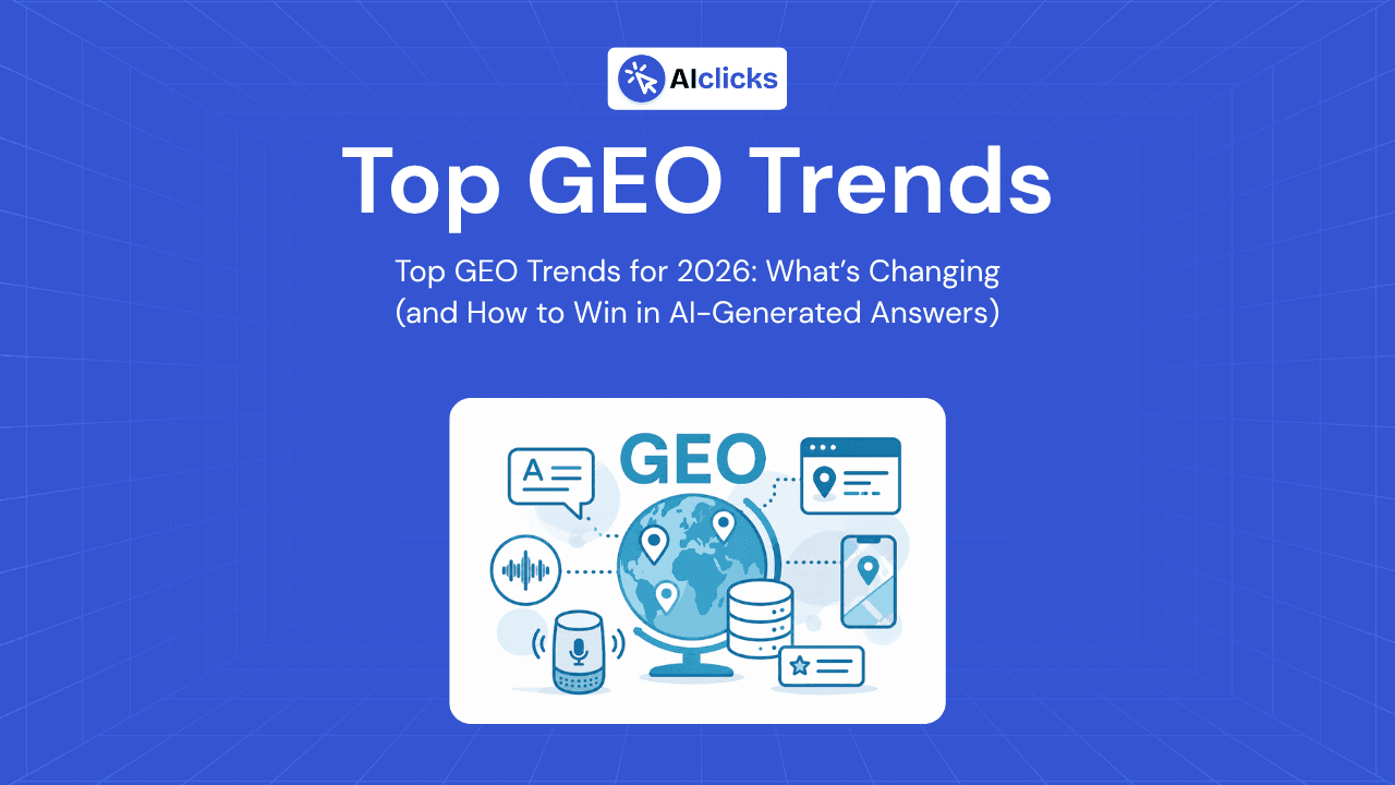 Top GEO trends in 2026