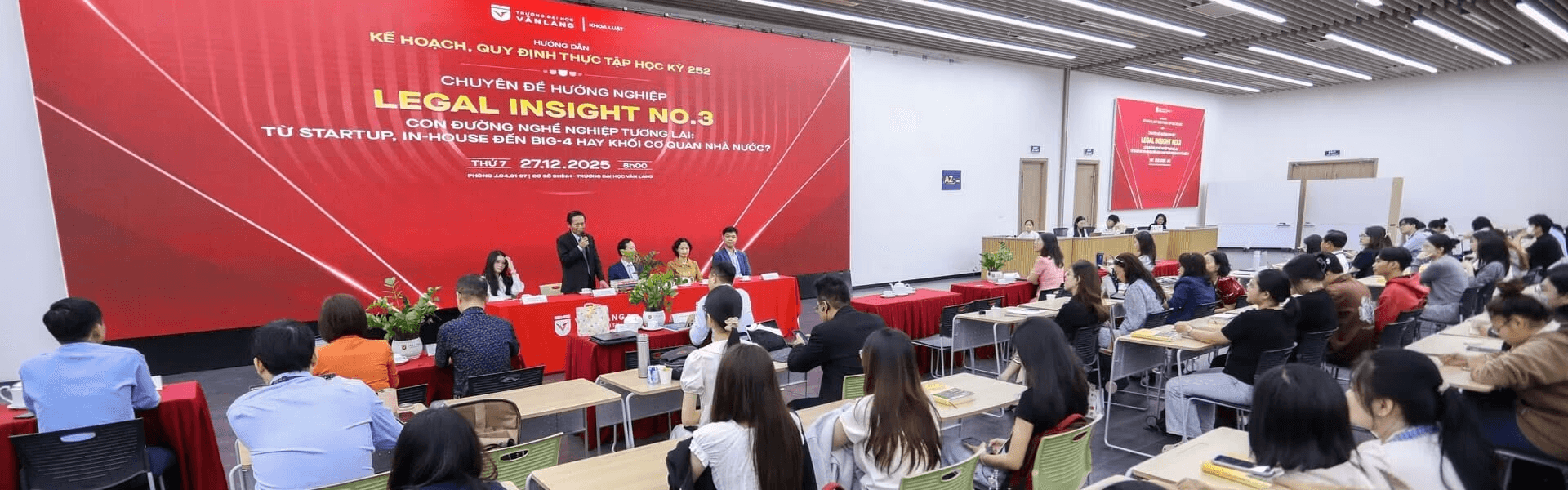 Khoa Luật Trường Đại học Văn Lang tổ chức chương trình "Hướng dẫn kế hoạch, quy định thực tập học kỳ 252"