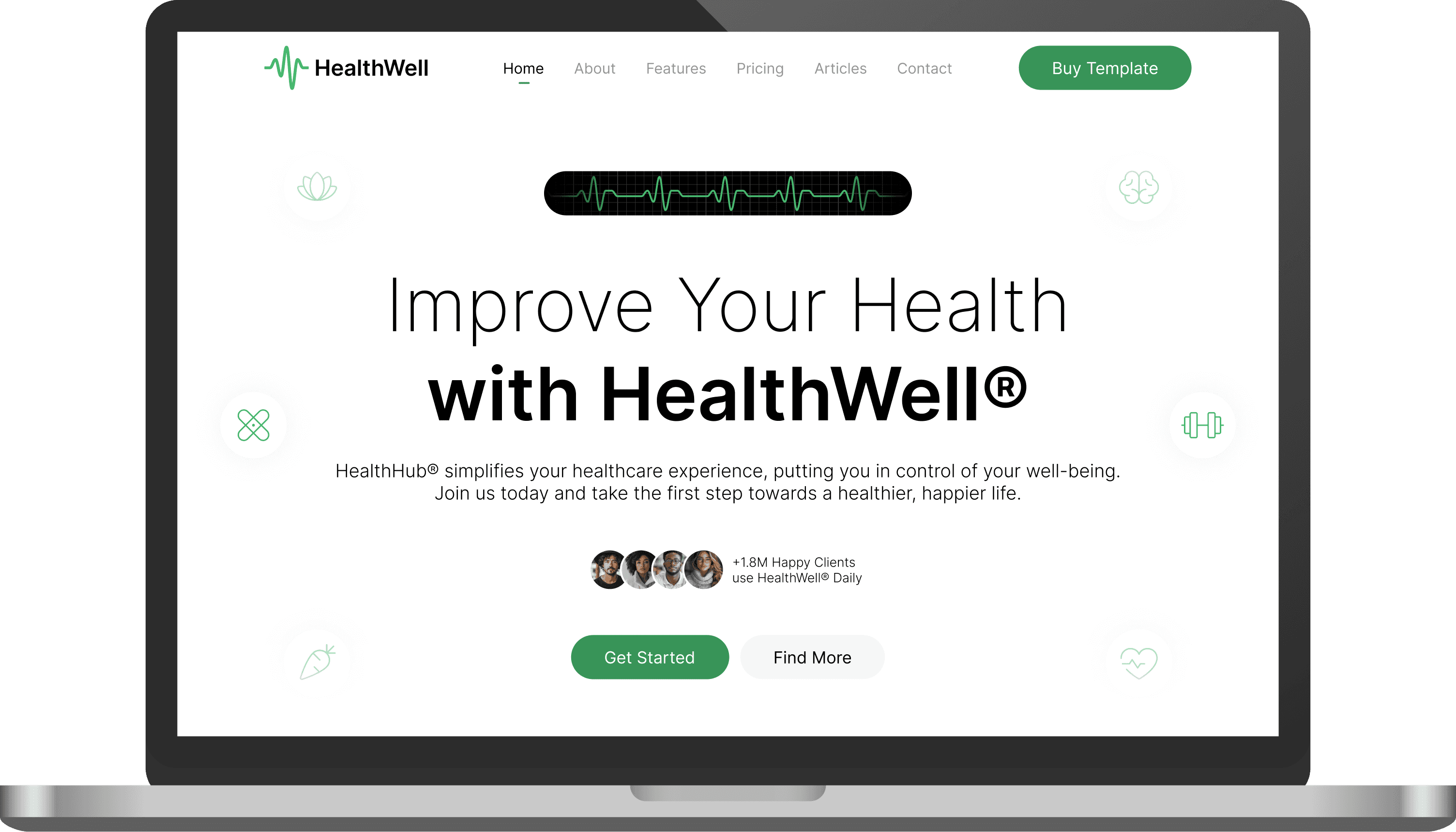 HealthWell Website in Framer