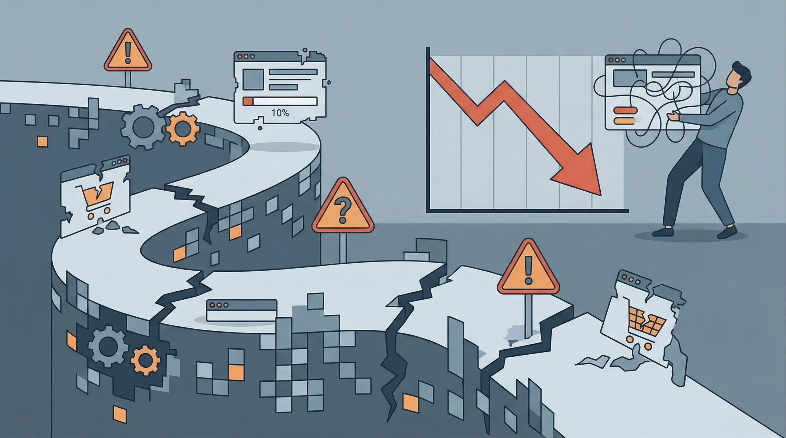 illustration des conséquences des erreurs d'une refonte