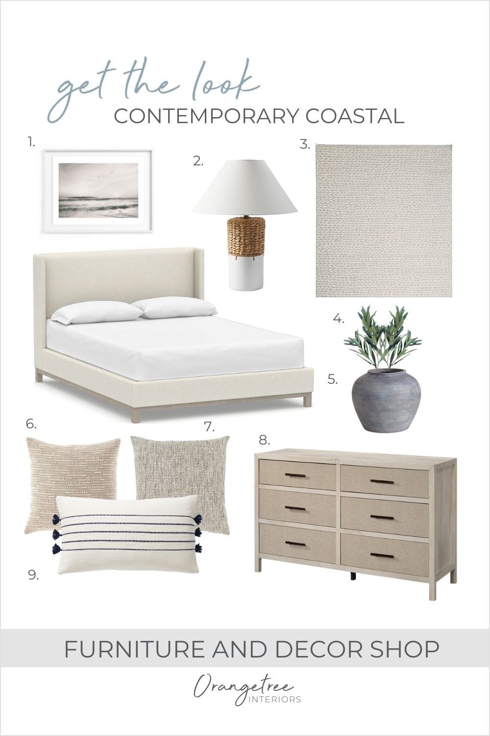 Contemporary Coastal Bedroom