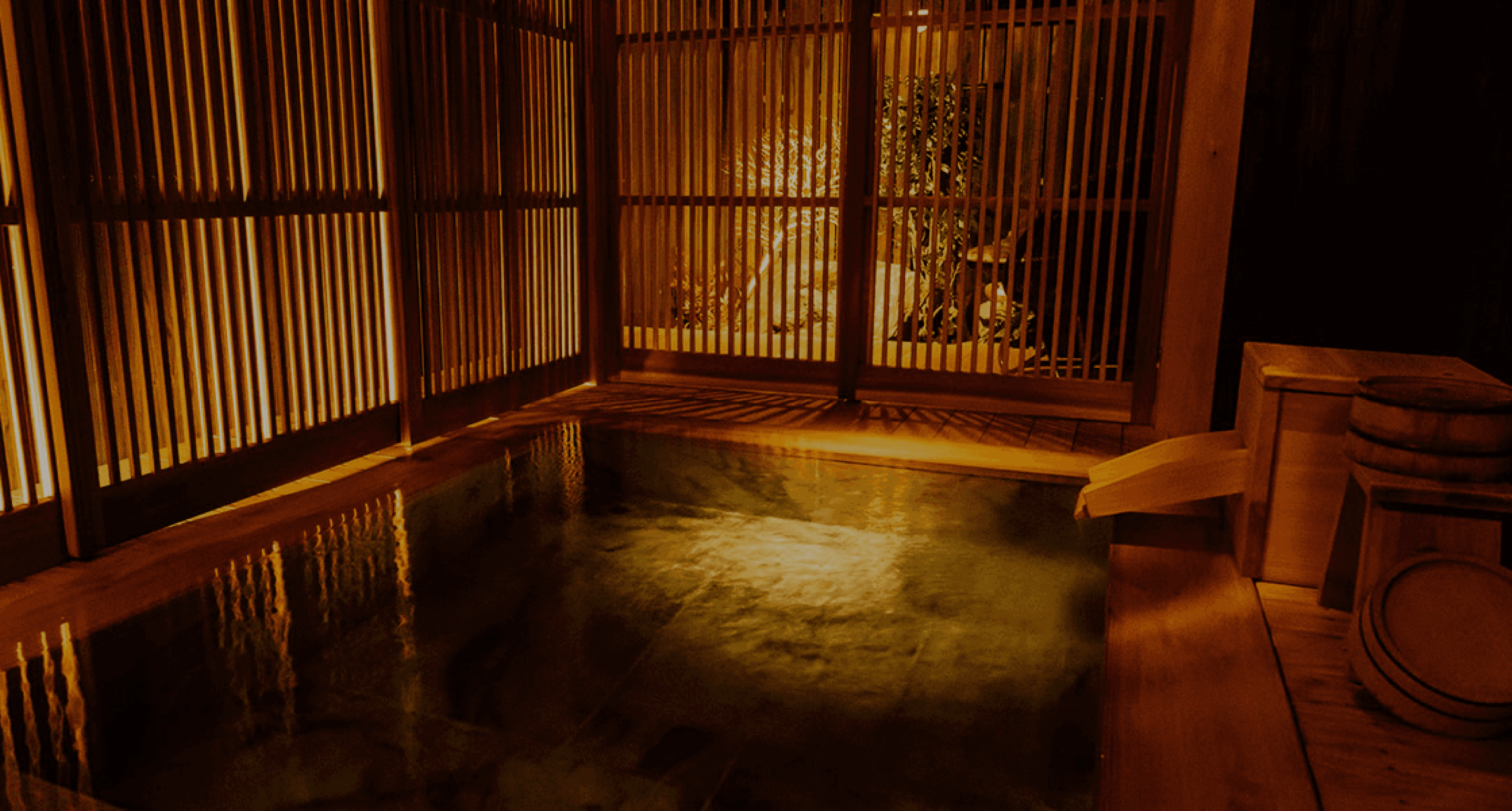 Private onsen at Yunohara Hotel