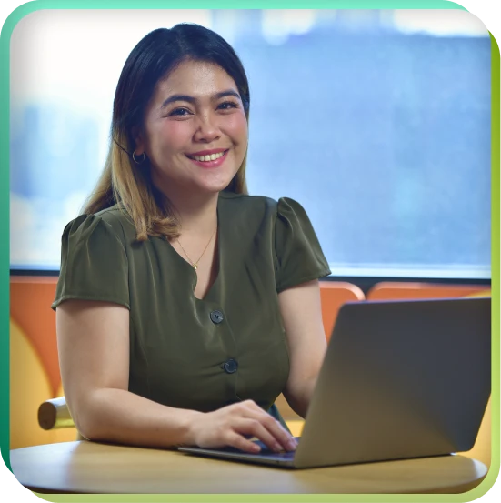 A photo of a working professional smiling.