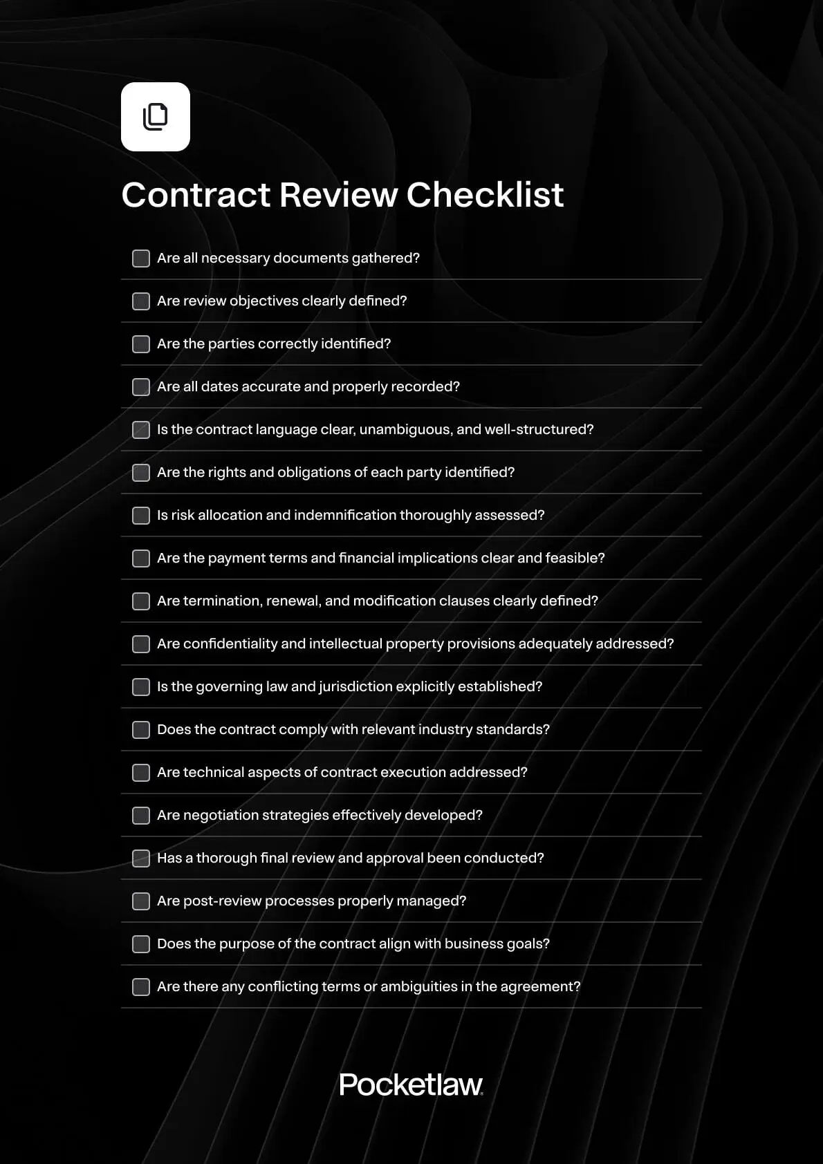 Contract Review Checklist