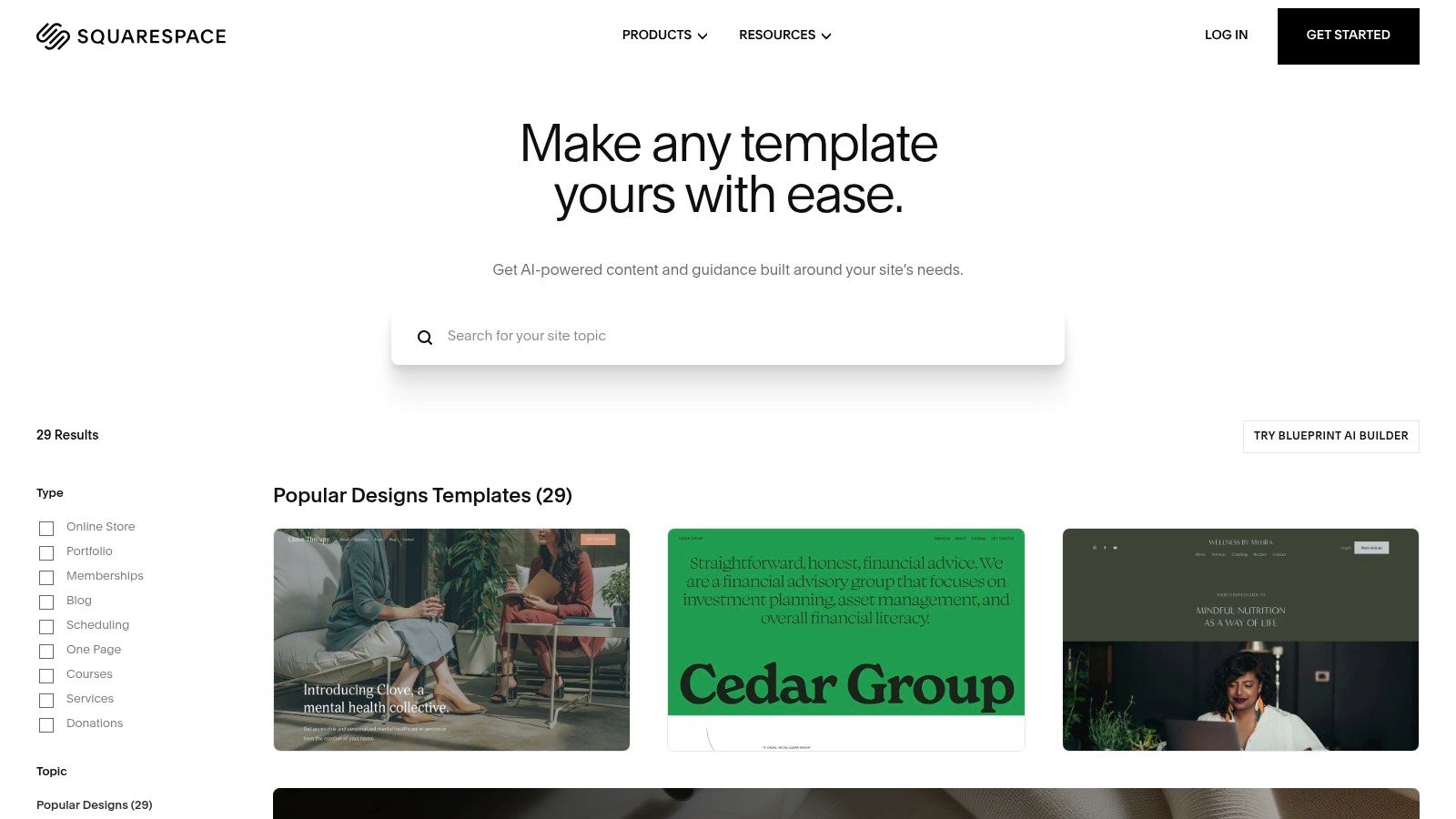 Squarespace Templates