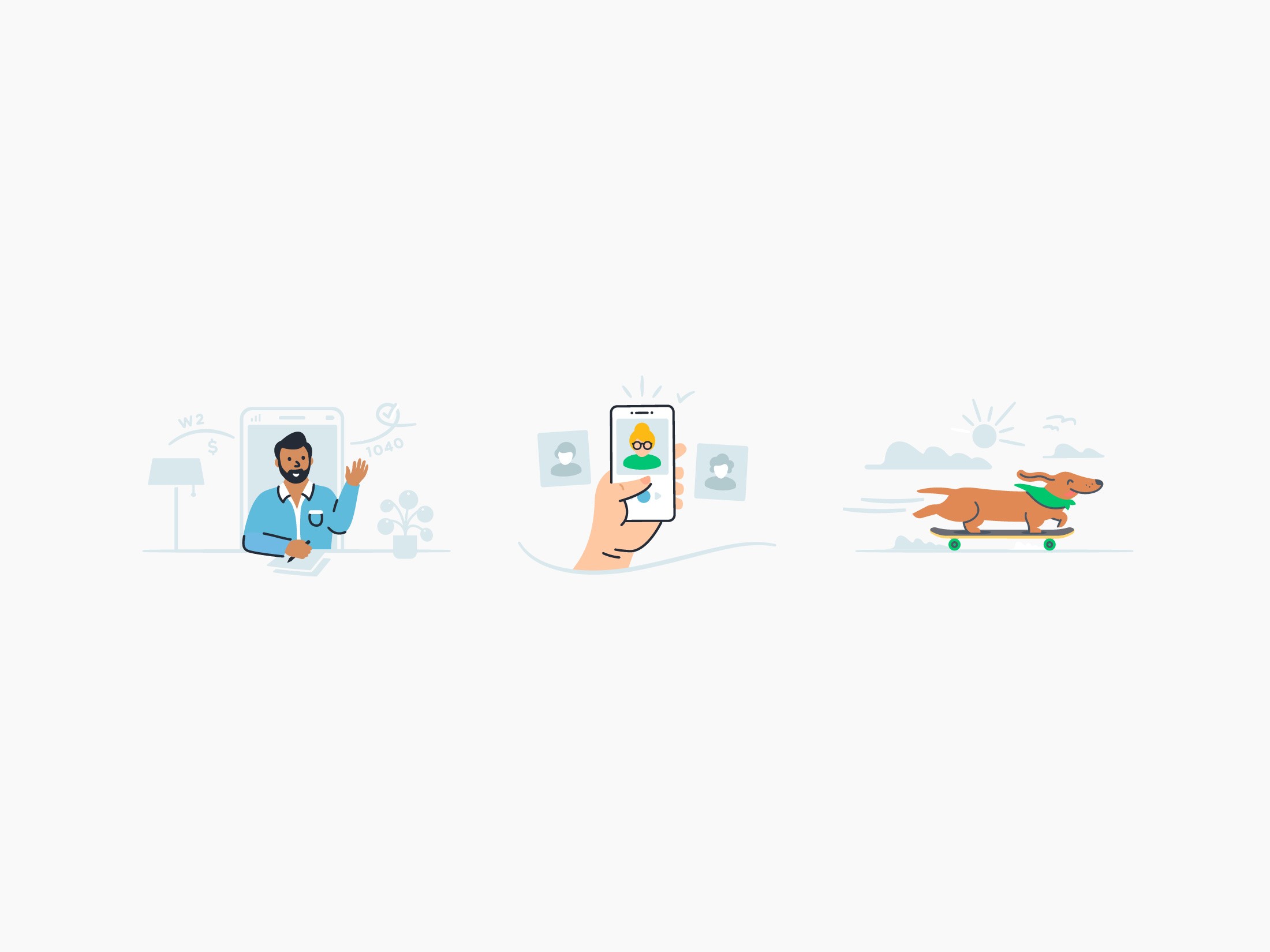 Turbotax Design System Spot Illustrations