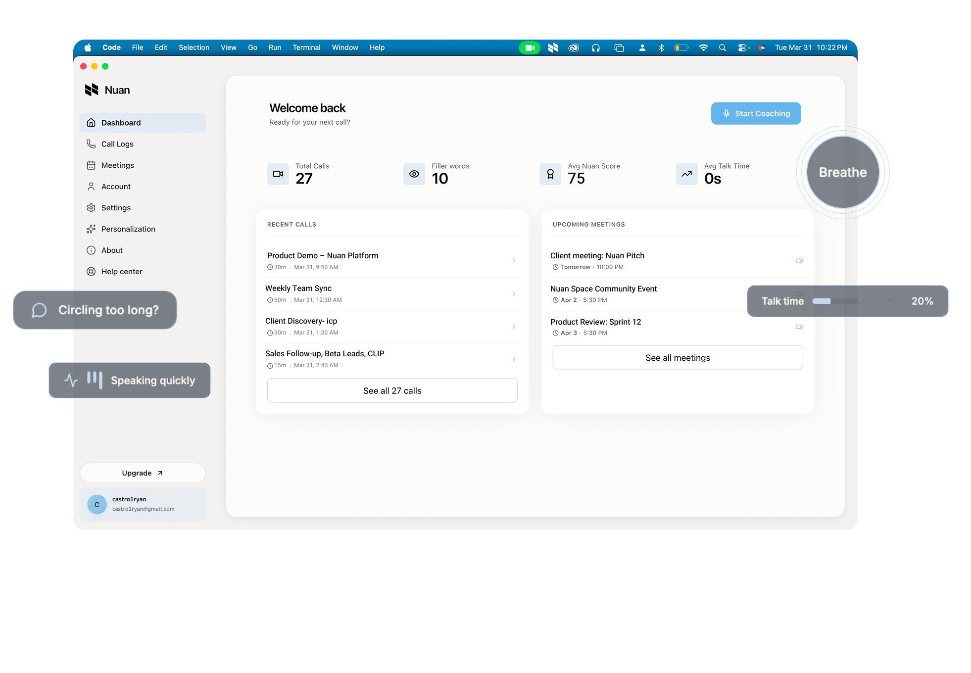 An image of Dreelio's dashboard