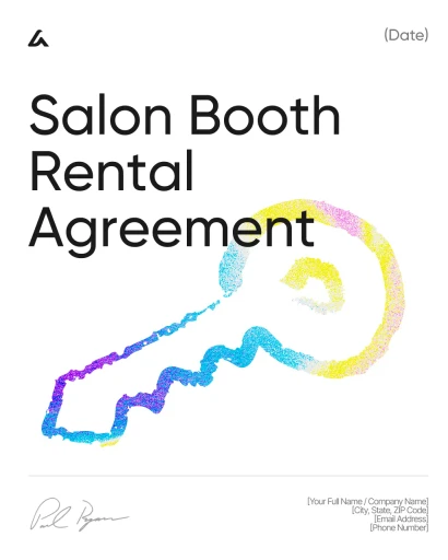 Salon Booth Rental Agreement