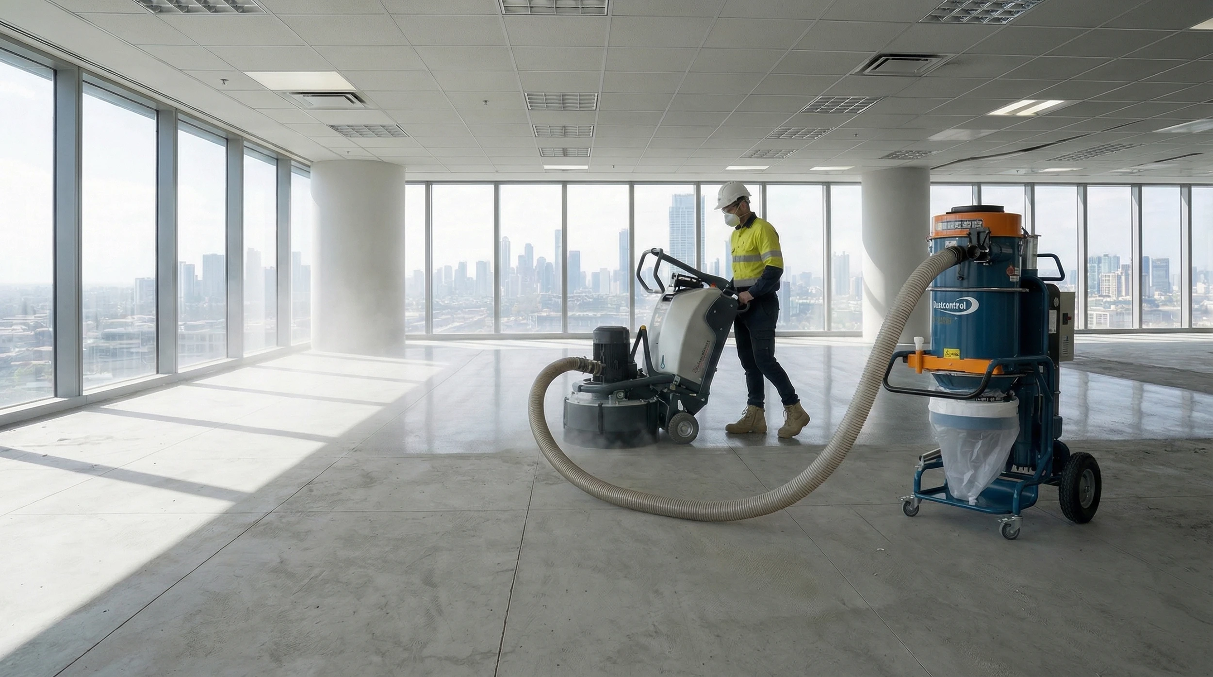 Pink tulip or flower bud on a thin green stem