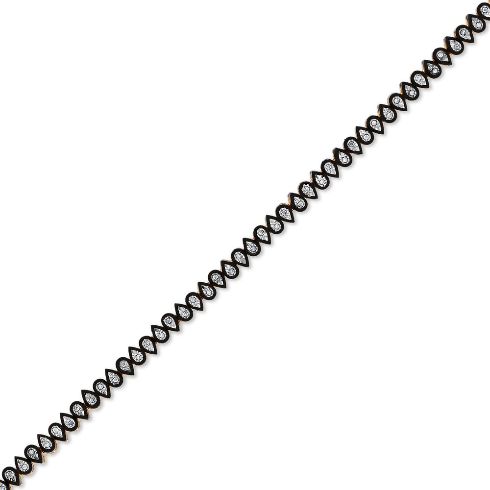 Assos Pırlanta 0.24 Karat Elmas Fantezi Rose Altın Bileklik