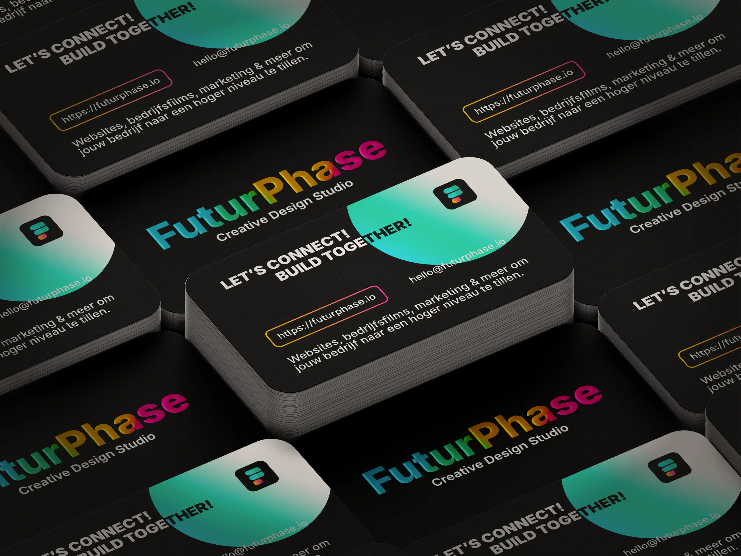 Laat uw merk opvallen met branding van FuturPhase. Logo-ontwerp, visuele identiteit en professionele branding die een blijvende indruk achterlaat.