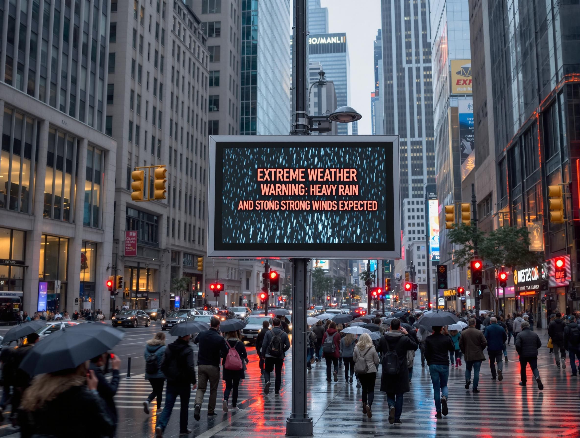 Smart city digital signage display