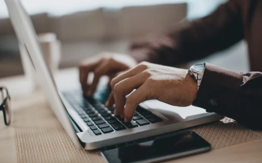 man using computer