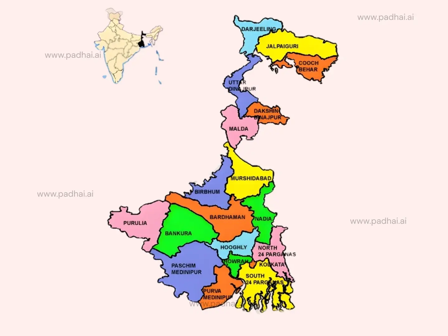 West Bengal Map