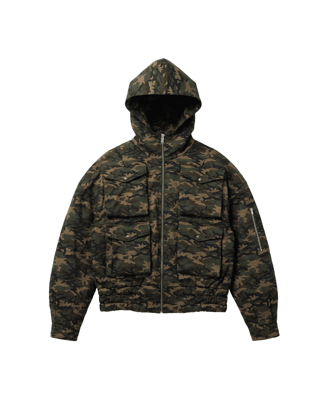  BOMBER-STYLE LEATHER JACKET IN CLO3D