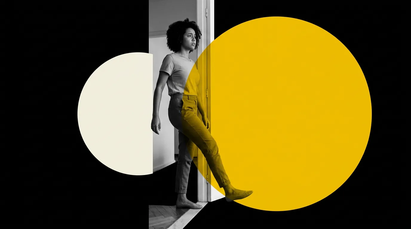 Ilustração editorial sobre coragem diante da mudança e transformação