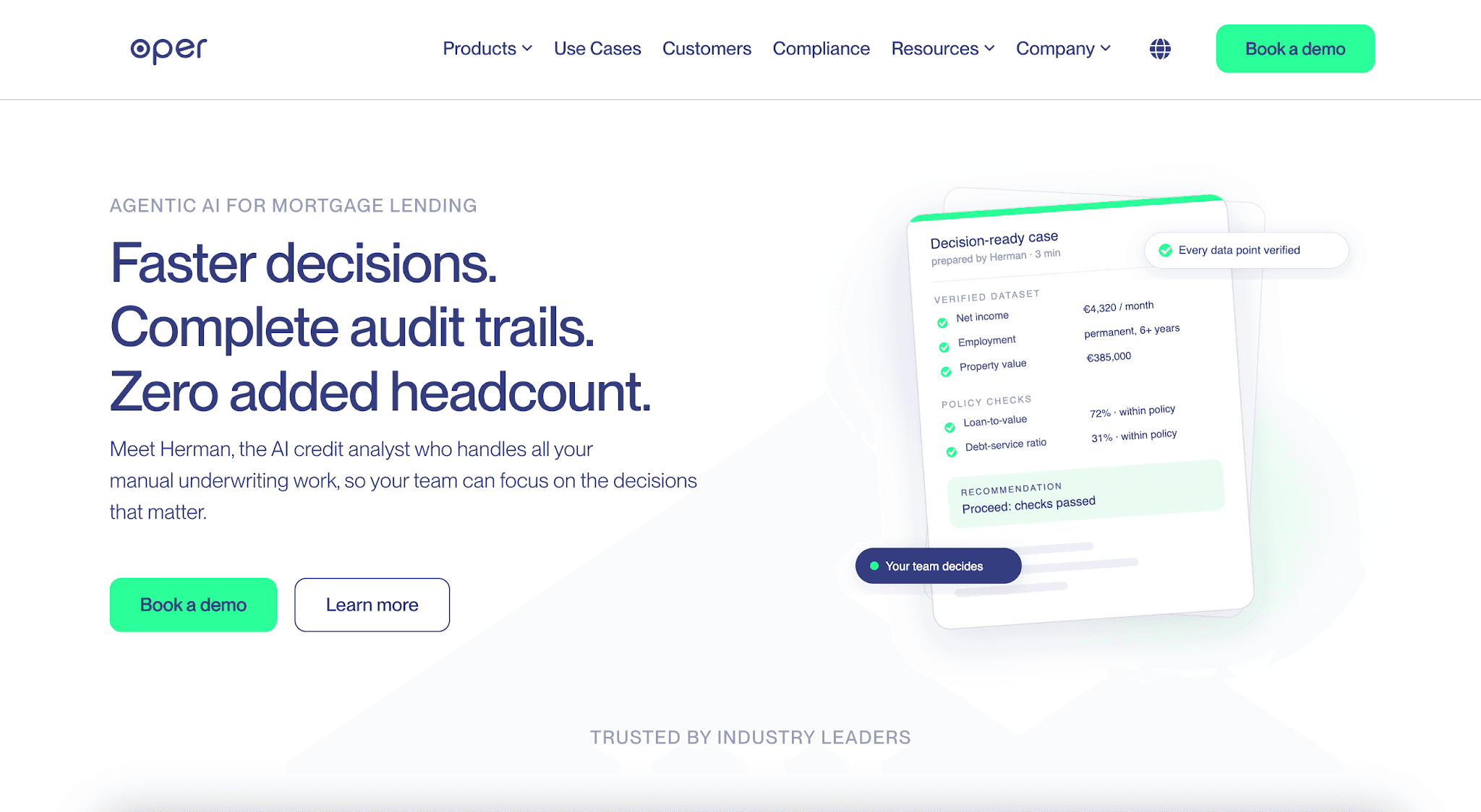 Oper web homepage