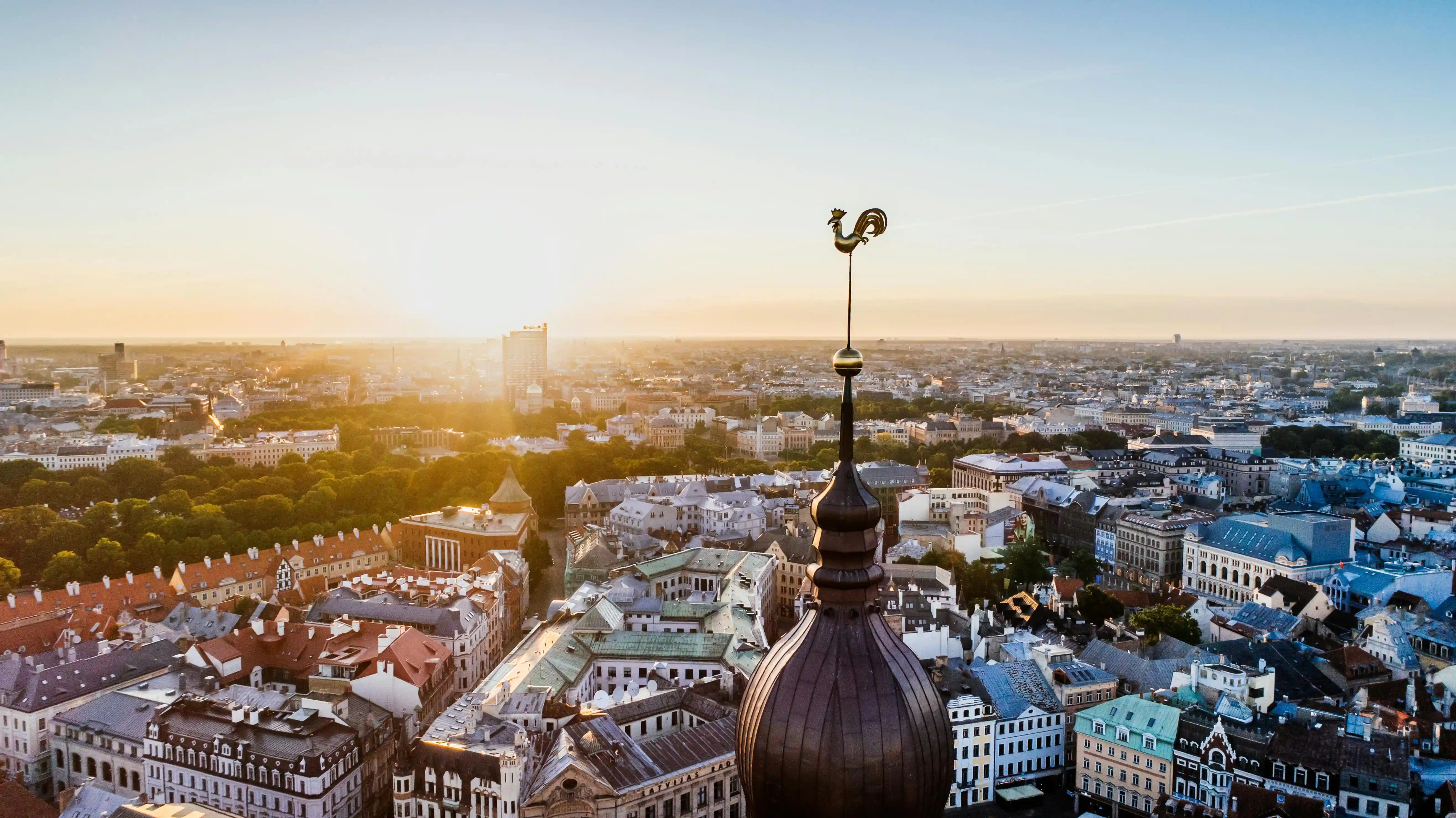 vue de la ville de Riga, Lettonie