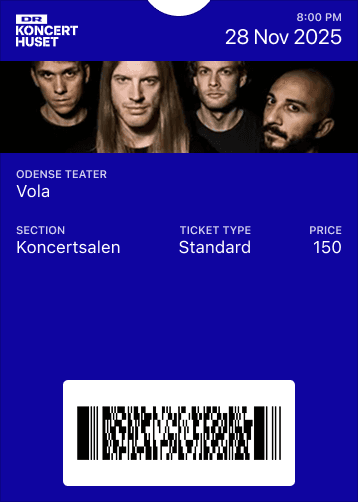 DR Koncert Huset - Mobile ticket