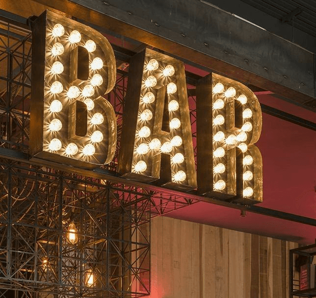 enseigne marquee pour bars