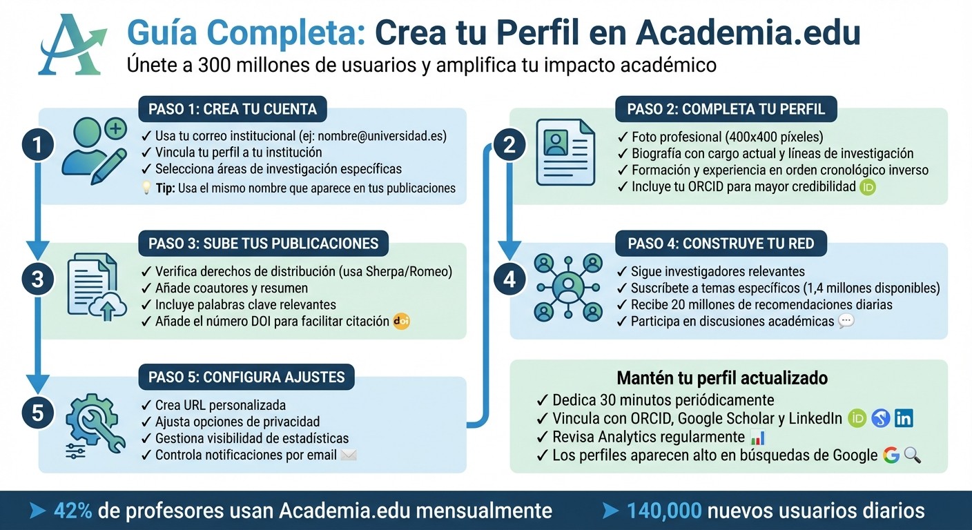 5 pasos para crear un perfil profesional en Academia.edu