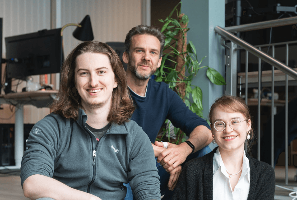 Team photo of five Breach employees.