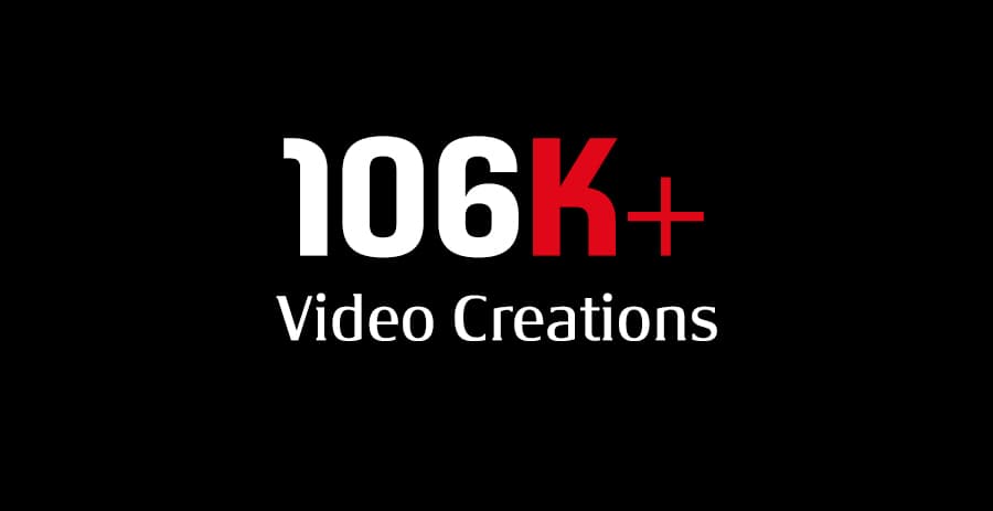 Più di 106mila video creati