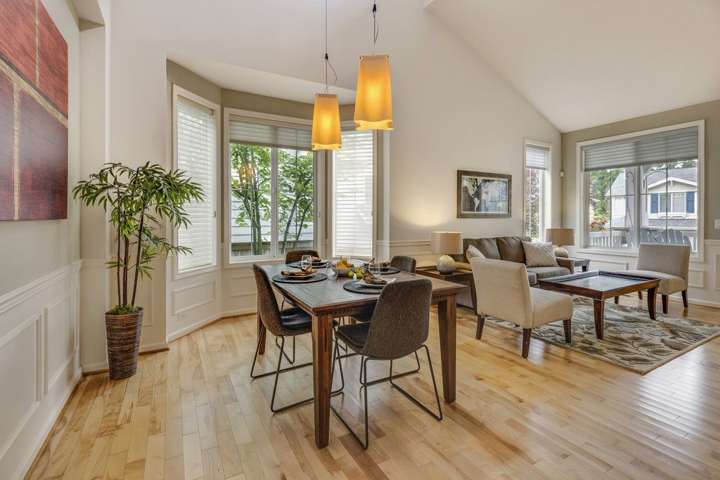 Bright dining area